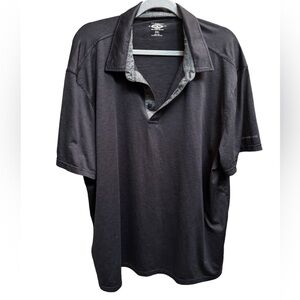 GH BASS & CO men's gray XXL Polo short sleeve sportswear athletic golf summer